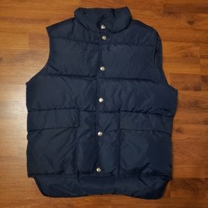 Woolrich Navy Blue Vintage Down Puffer Vest